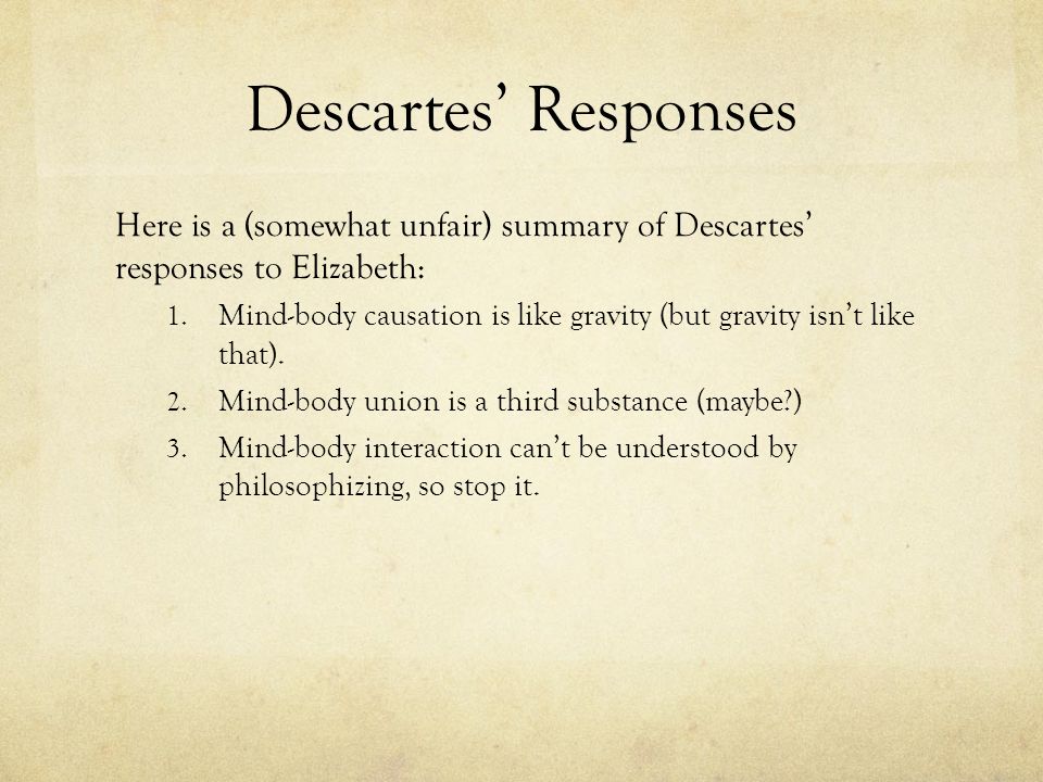 Descartes: Introducing Dualism